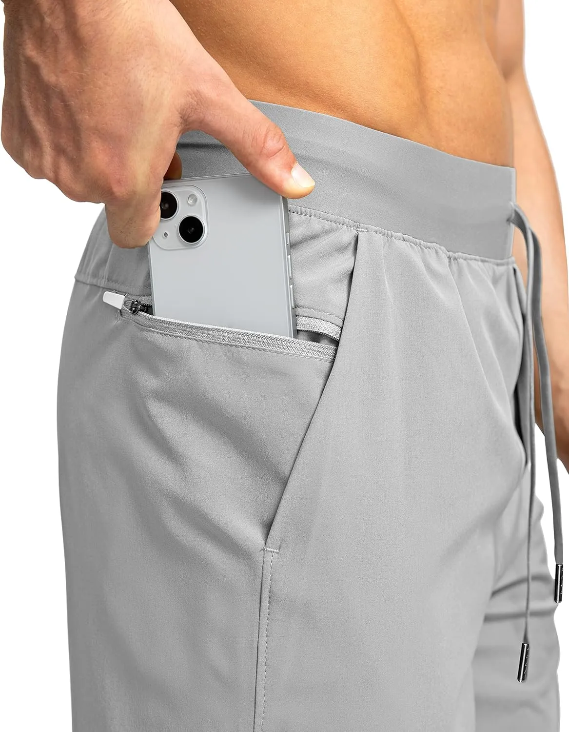 Men's Running Shorts with Zipper Pockets 7"/ 5" / 9" Lightweight Quick Dry Basketball Gym Workout Athletic Shorts for Men