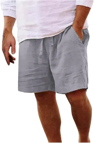 Mens Shorts 9 Beach Drawstring Color Men Shorts Sports Waist Mid Men's Casual Shorts Polo Shorts for Men Big and