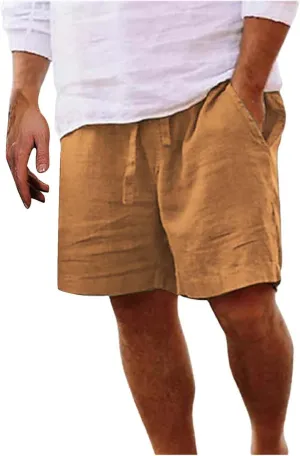 Mens Shorts 9 Beach Drawstring Color Men Shorts Sports Waist Mid Men's Casual Shorts Polo Shorts for Men Big and