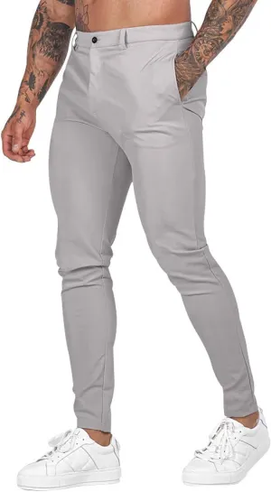 Mens Slim Fit Chino Pants Stretch Golf Pants Men Relaxed Fit Dress Business Casual Dress Pants Cargo Jogger Pants