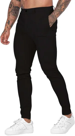 Mens Slim Fit Chino Pants Stretch Golf Pants Men Relaxed Fit Dress Business Casual Dress Pants Cargo Jogger Pants