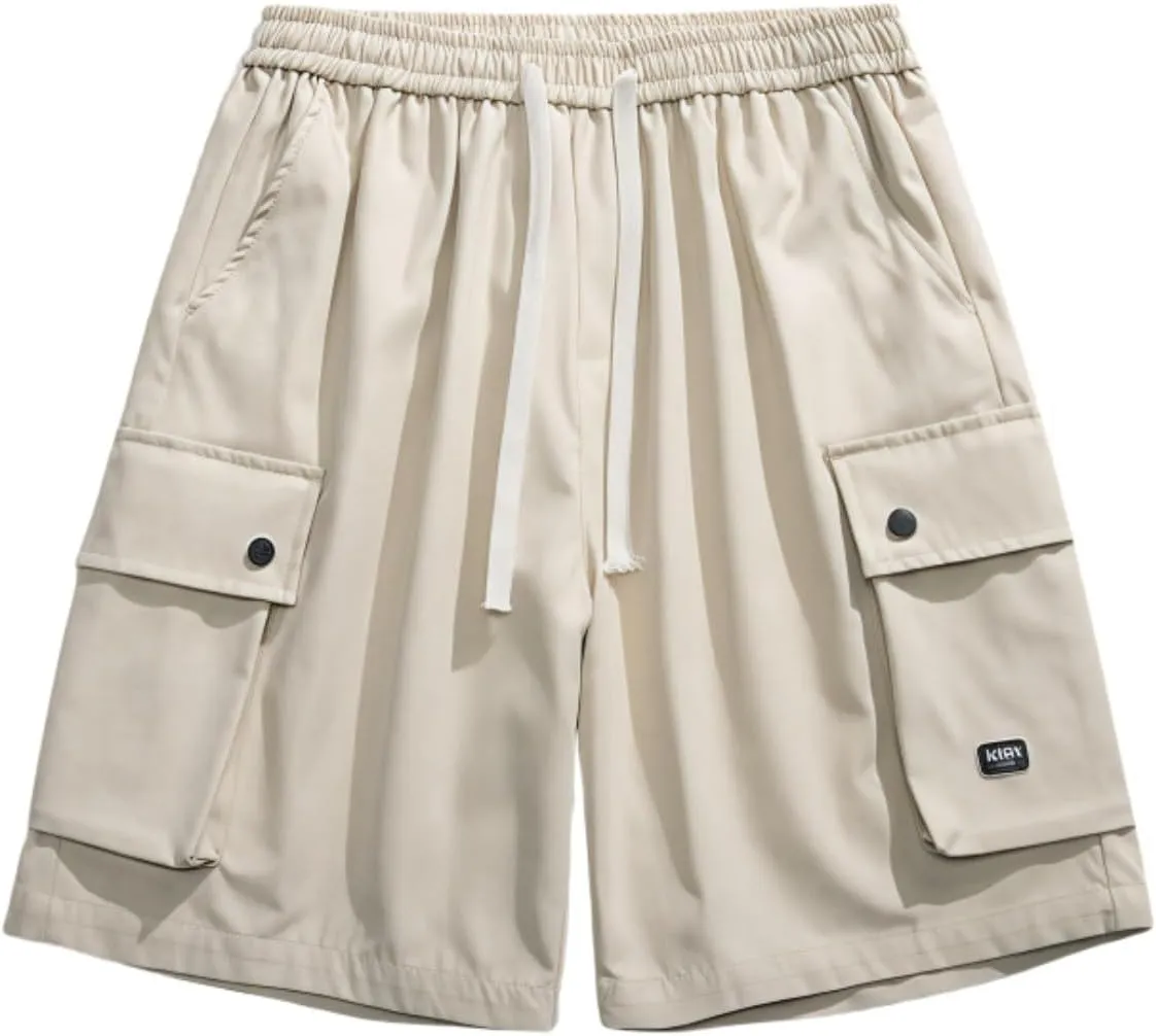 Men's Slim Fit Chino Shorts Soft Cotton Casual Shorts for Streetwear Summer Outings