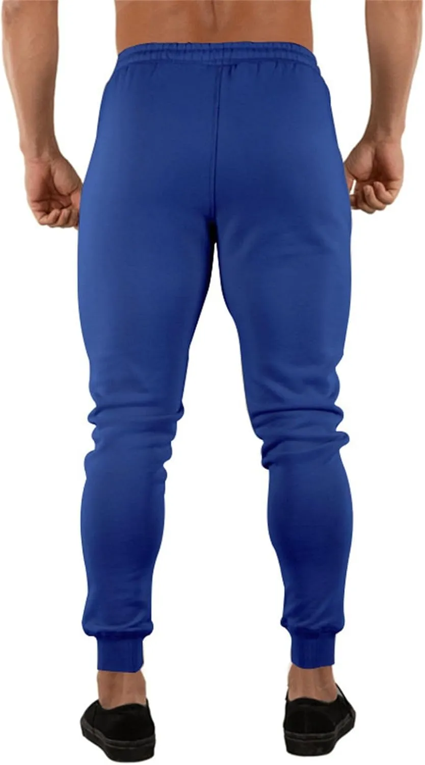 Mens Slim Fit Tapered Track Pants Drawstring Quick Dry Athletic Jogger Sweatpants Outdoor Gym Training Workout Pants