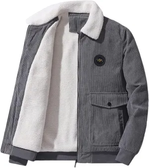 Men's Winter Casual Jacket Men's Winter Cashmere Coat Men's Cashmere Thickened Jacket Cotton Padded Jacket