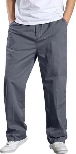 MIDOO Mens Cargo Pants Slim Fit Casual Loose Straight Sweatpants Outdoor Lightweight Work Hiking Pants Jogger Tousers