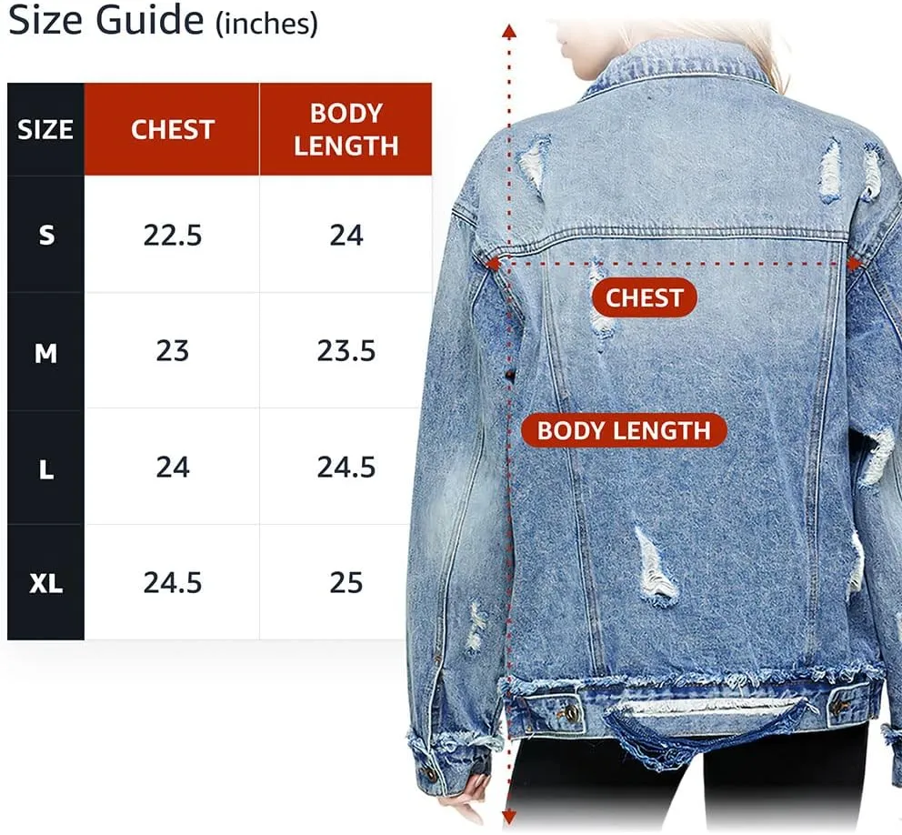 Mushrooms Women's Oversized Denim Jacket - Unique Ladies Denim Jacket - Cool Denim Jacket