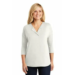 Port Authority Ladies 3/4-Sleeve Soft Split Neck Top