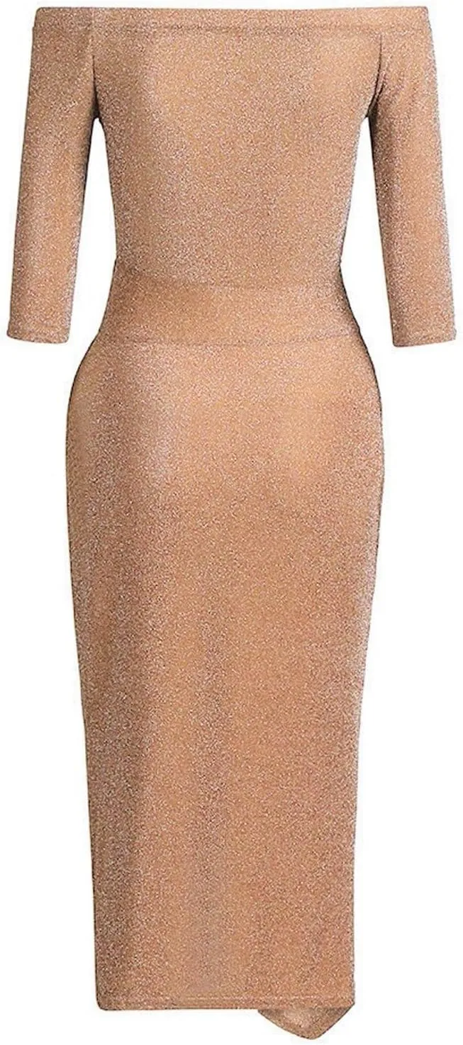 Prom Dresses for Women 2025 Elegant Classy Sequin Spring Strapless High Slit Hem Midi Cocktail Wedding Guest Dresses