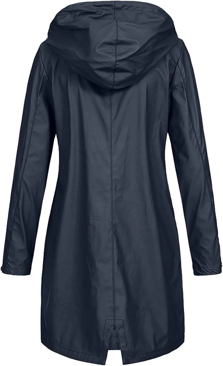 Raincoats for Women Waterproof Long Hooded Rain Jacket Fall Winter Windbreaker Travel Hiking Trench Coats Outerwear