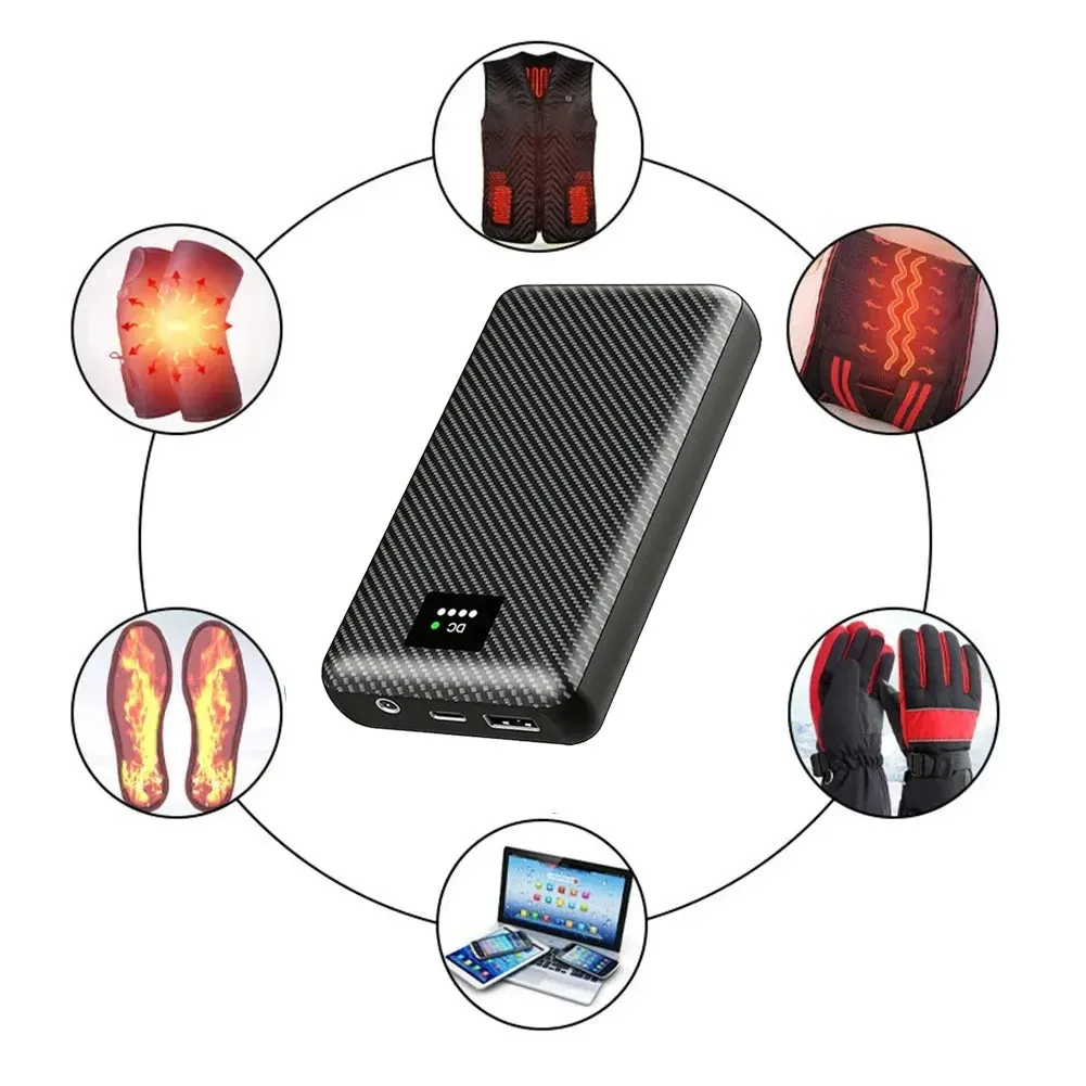 Ranwomen Powerbank 30000mAh Portable Heating Power Bank for Heating Vest Jacket Gloves Electric Heating Equipment DC Power Bank