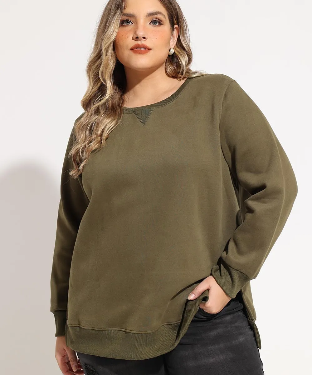 RITERA Plus Size Tops for Women Winter Long Sleeve Basic Loose fit Pullover Sweatshirts Oversized Tunic Shirts
