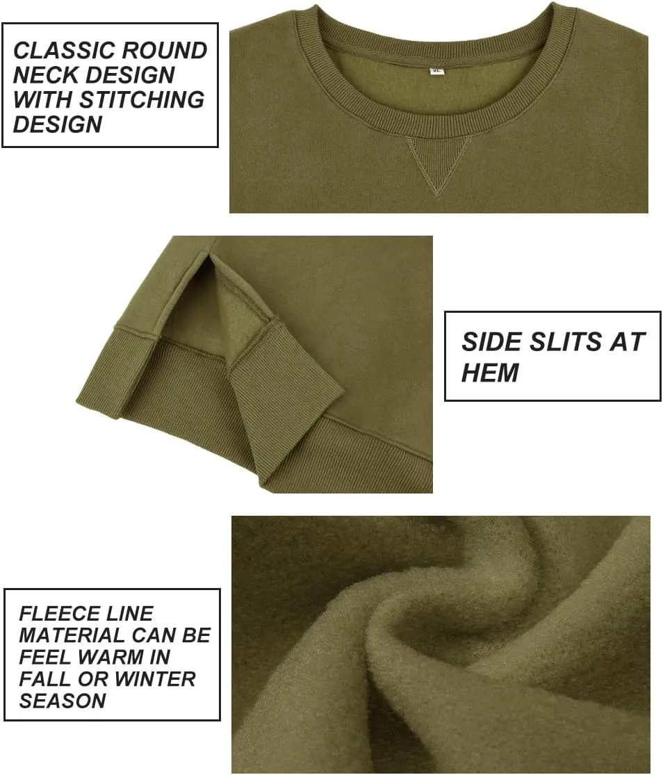 RITERA Plus Size Tops for Women Winter Long Sleeve Basic Loose fit Pullover Sweatshirts Oversized Tunic Shirts