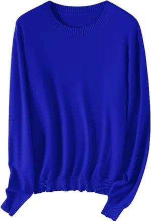 SANGTREE Women's Crewneck Soft Knit Pullover Sweater