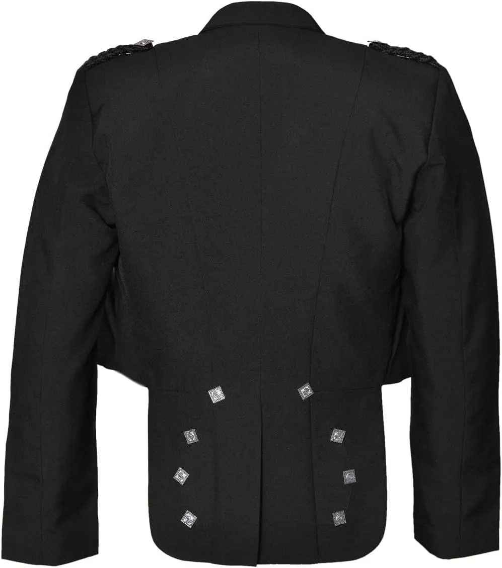 Scottish Prince Charlie Kilt Jacket with Waistcoat/Vest