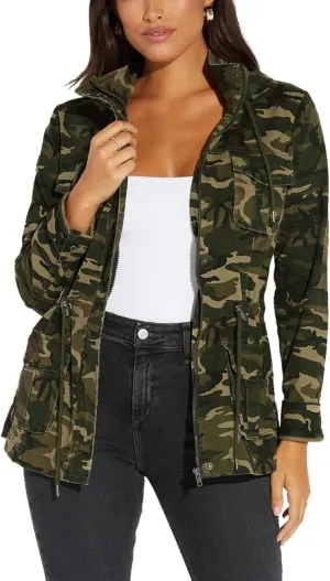 sexycherry Casual Jackets for Women Long Sleeve Lightweight Outwear Bomber Coats with Pockets