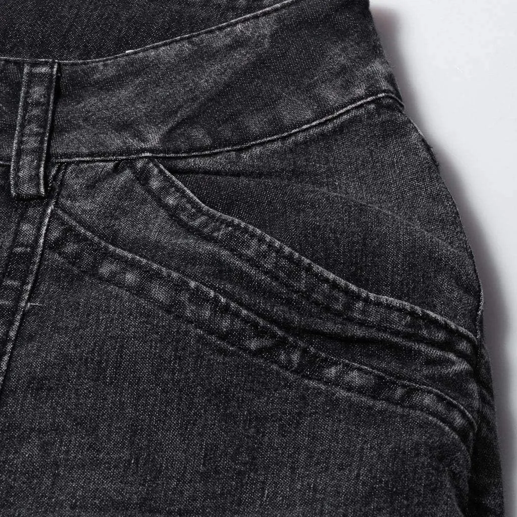 Skinny Jeans for Women Pants Waisted Trousers Jeans Lace Poket Denim Women's Jeans Skinny Jeans for Women Black