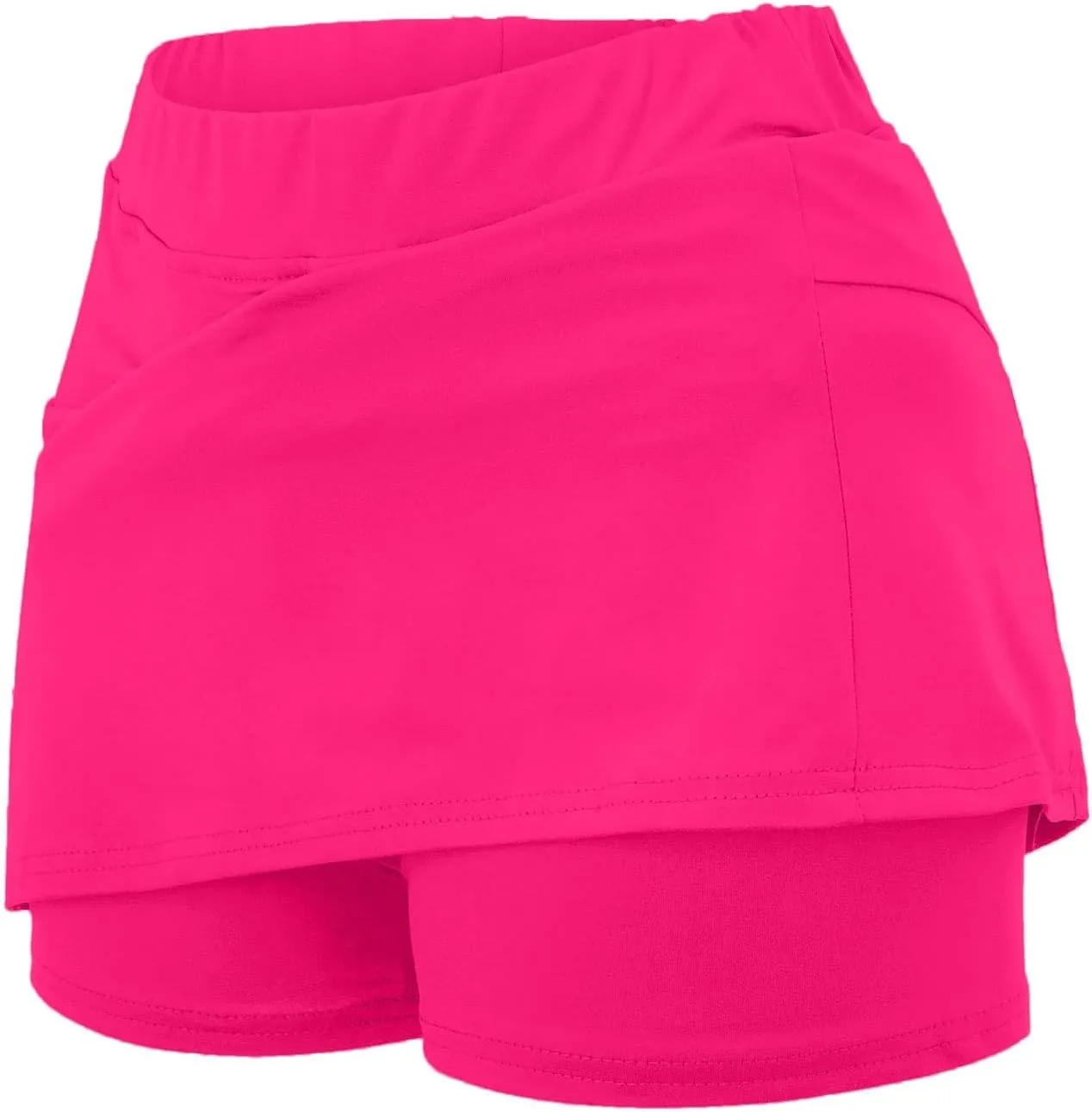 Skorts for Women with Pockets High Waist Tummy Control Yoga Shorts Casual Athletic Tennis Mini Skirt with Shorts Underneath