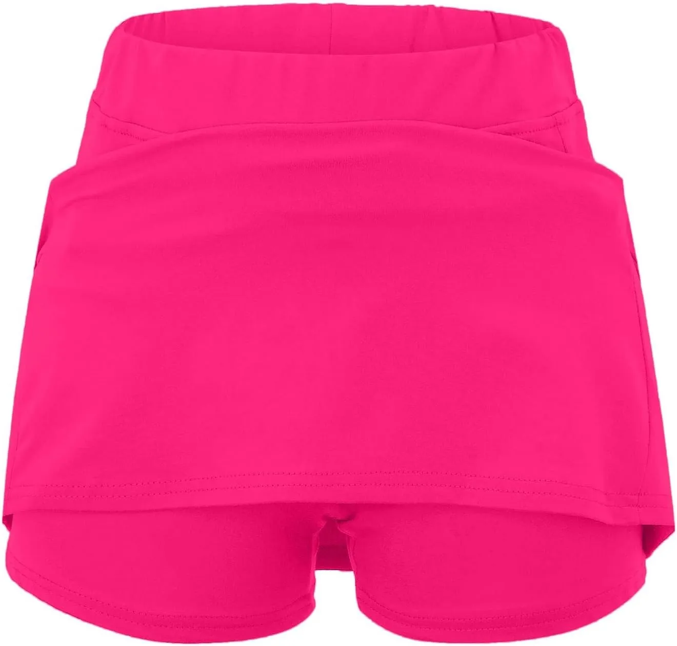 Skorts for Women with Pockets High Waist Tummy Control Yoga Shorts Casual Athletic Tennis Mini Skirt with Shorts Underneath