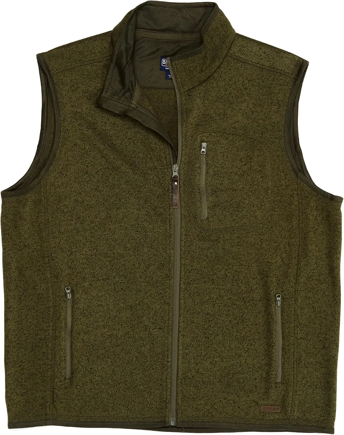 Smith's Workwear Men's Full Zip Sweater Fleece Vest
