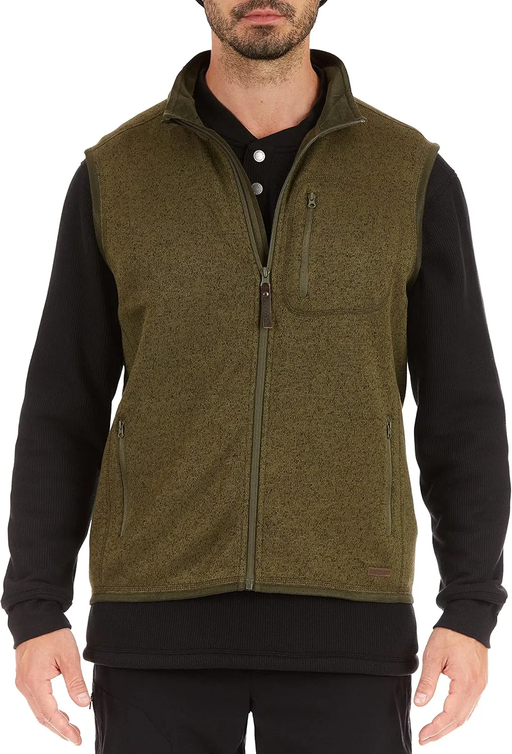 Smith's Workwear Men's Full Zip Sweater Fleece Vest
