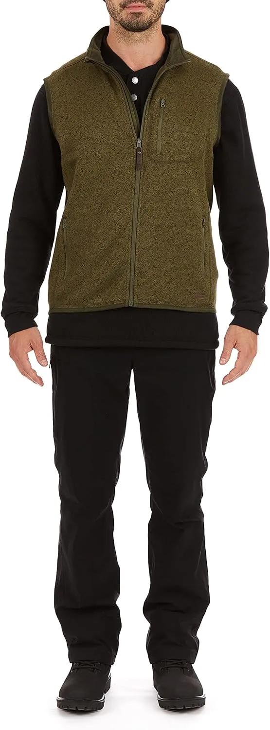 Smith's Workwear Men's Full Zip Sweater Fleece Vest