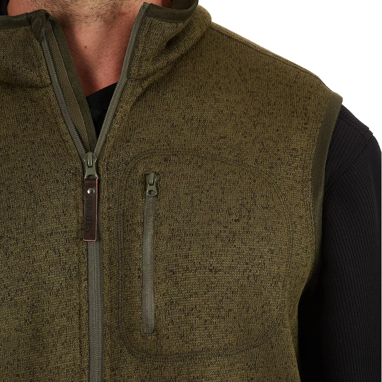 Smith's Workwear Men's Full Zip Sweater Fleece Vest