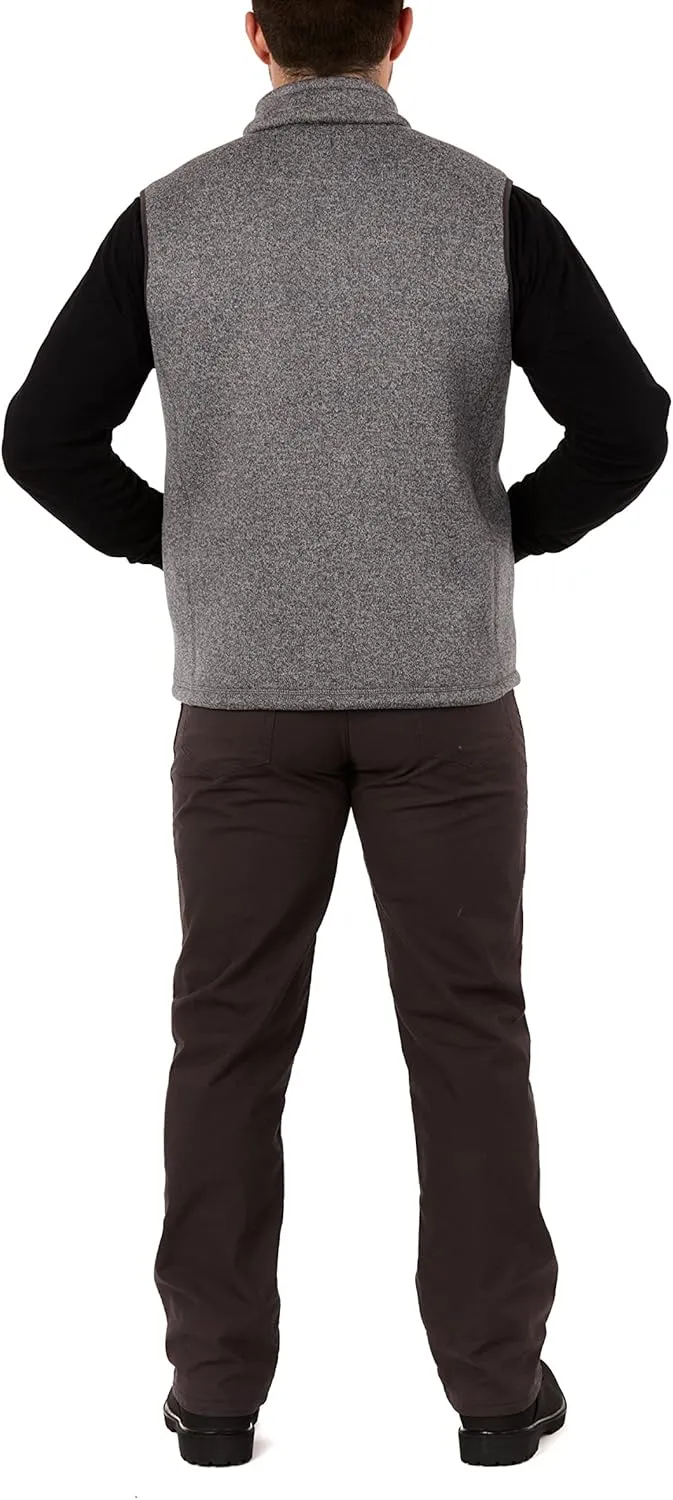 Smith's Workwear Men's Sherpa Lined Sweater Fleece Vest