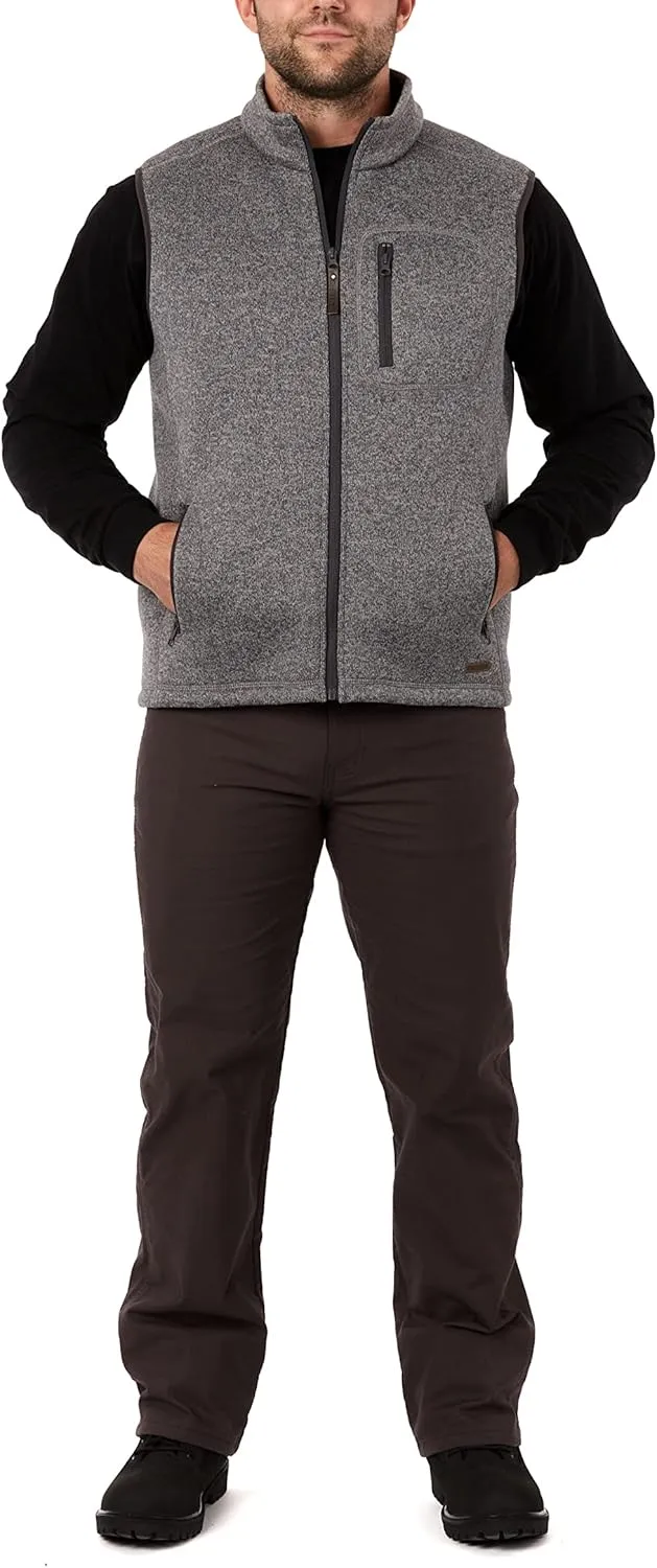 Smith's Workwear Men's Sherpa Lined Sweater Fleece Vest