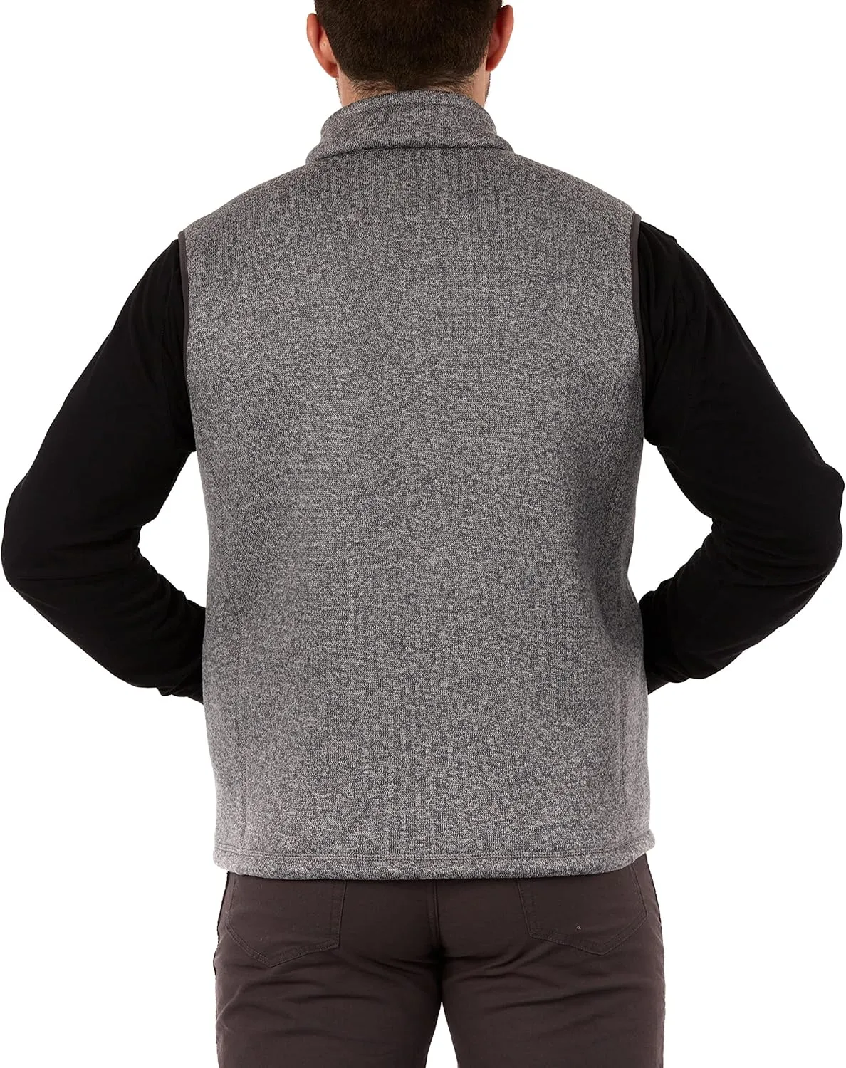Smith's Workwear Men's Sherpa Lined Sweater Fleece Vest