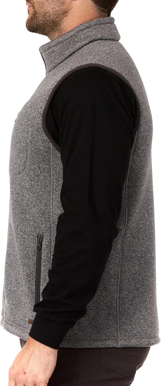 Smith's Workwear Men's Sherpa Lined Sweater Fleece Vest