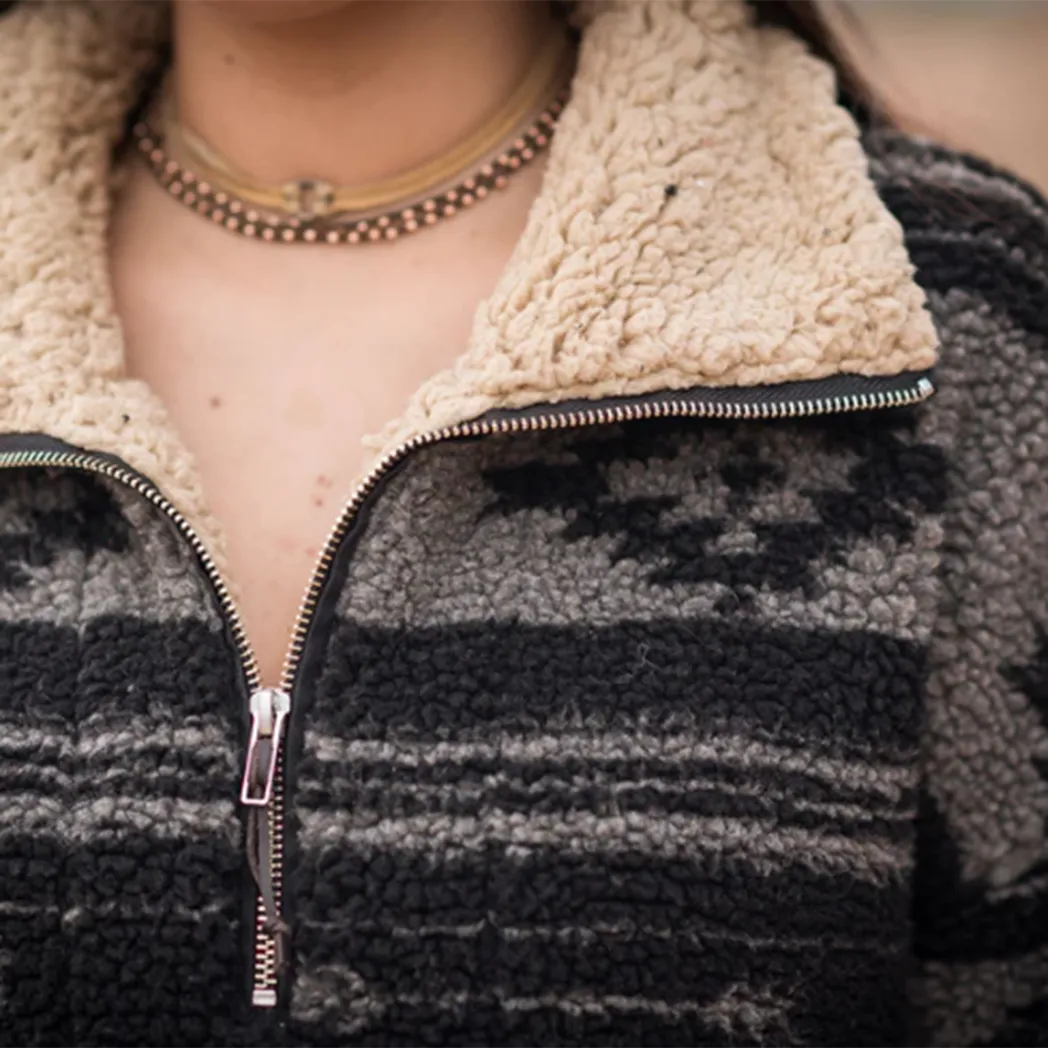 STS Ranchwear Women's Roxie Grey/Black Pullover