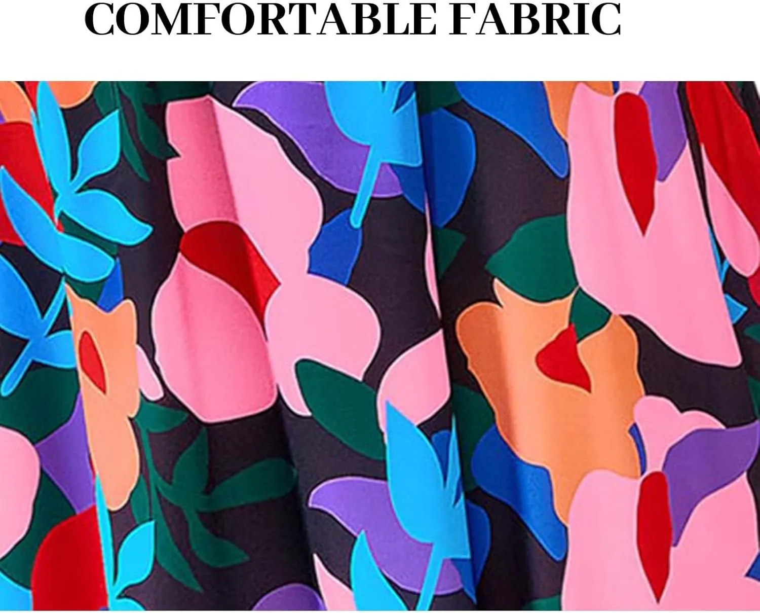 Summer Sun Dresses for Women 2025 Tie Shoulder Floral Maxi Dress A Line Ruffle Smocked Empire Waist Dress with Pocket
