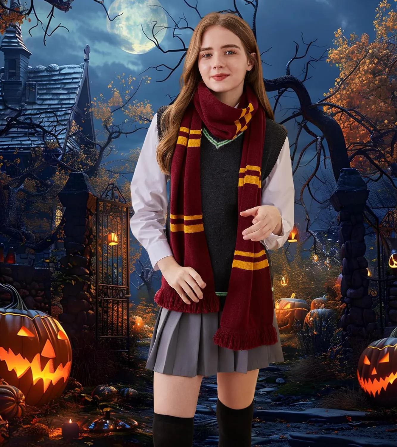 Sweater Vest Knit V-Neck Sleeveless Pullover Halloween Cosplay Costumes Cardigan Vest Waistcoat Unisex Fall Winter