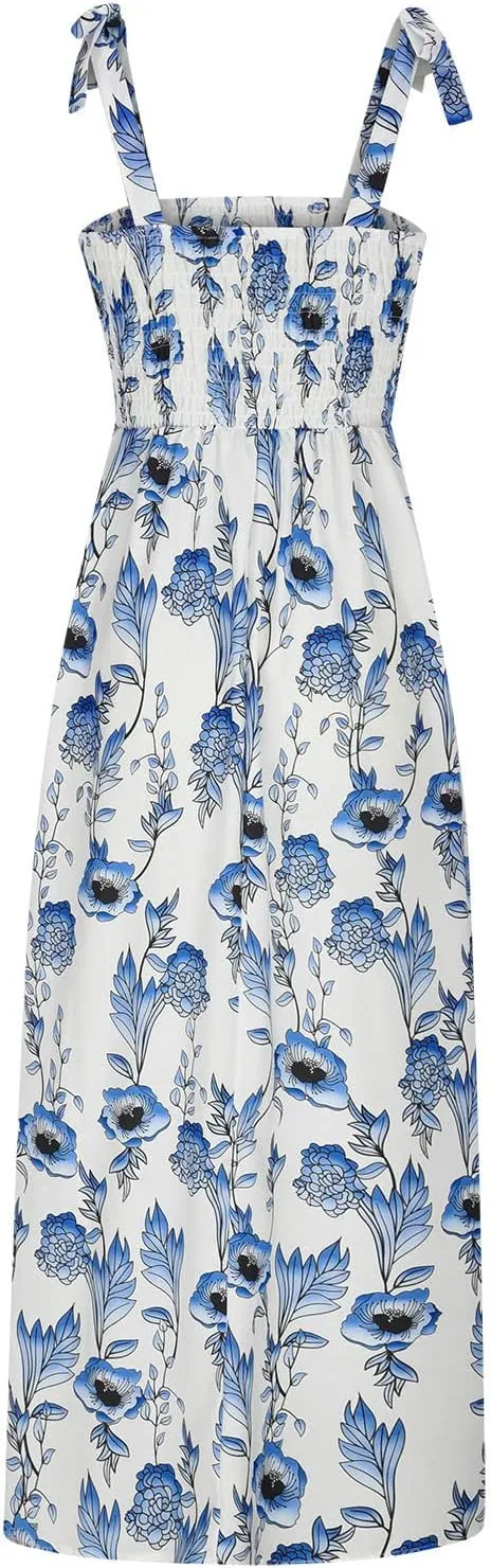 TARIENDY Maxi Dresses for Women 2025 Casual Beach Outfits Sleeveless Vacation Sundress Loose Comfy Summer Long Sundress