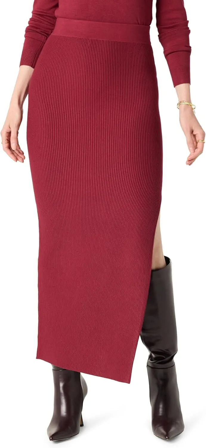 The Drop Women's Tyler Ribbed Sweater Skirt