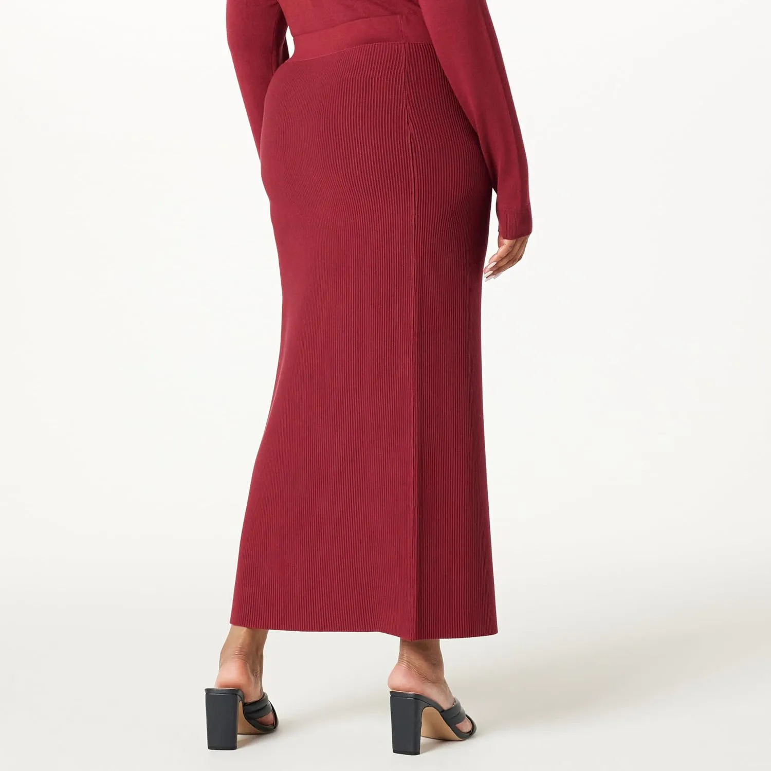 The Drop Women's Tyler Ribbed Sweater Skirt