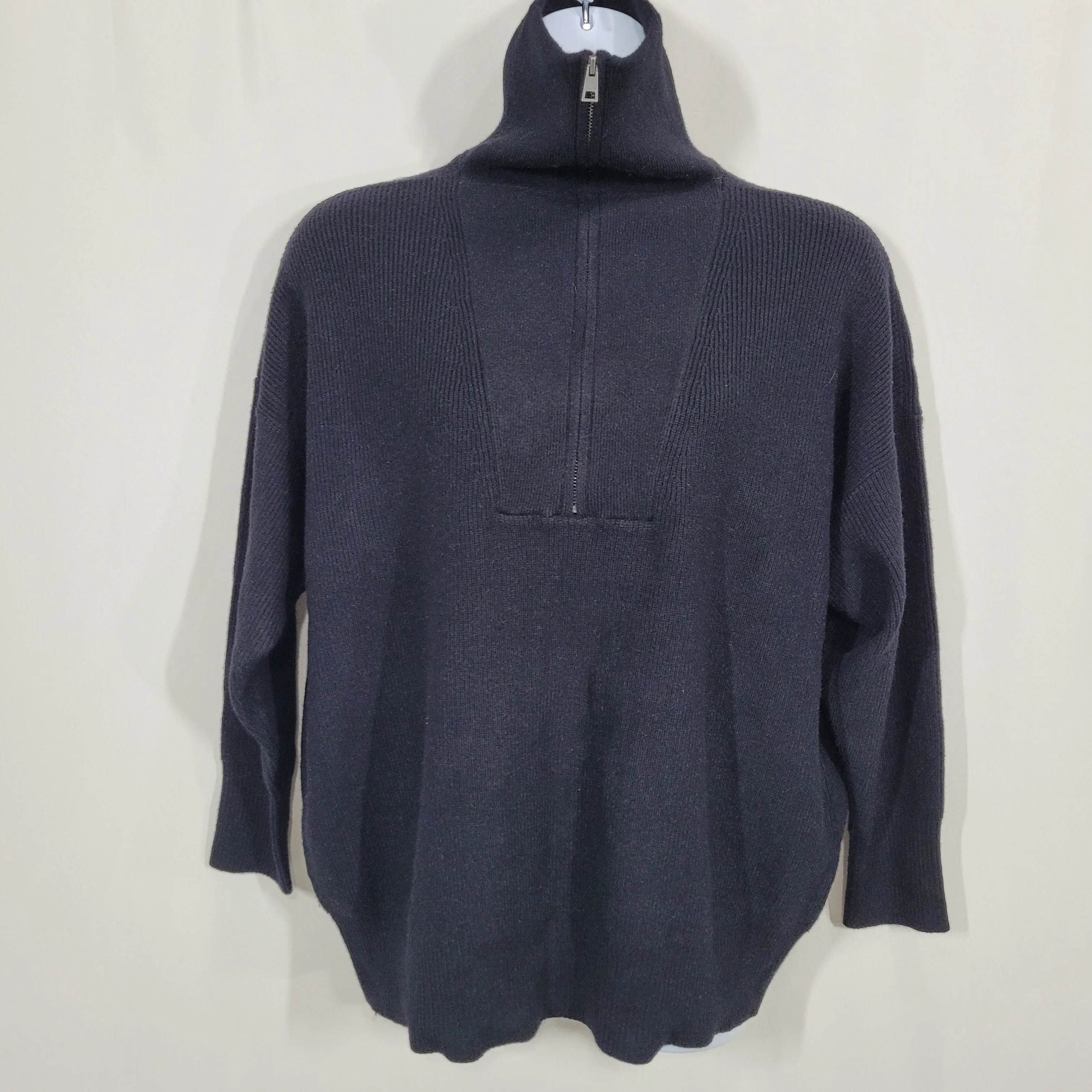 Universal Standard  Blanket Half-Zip Sweater Black Size M