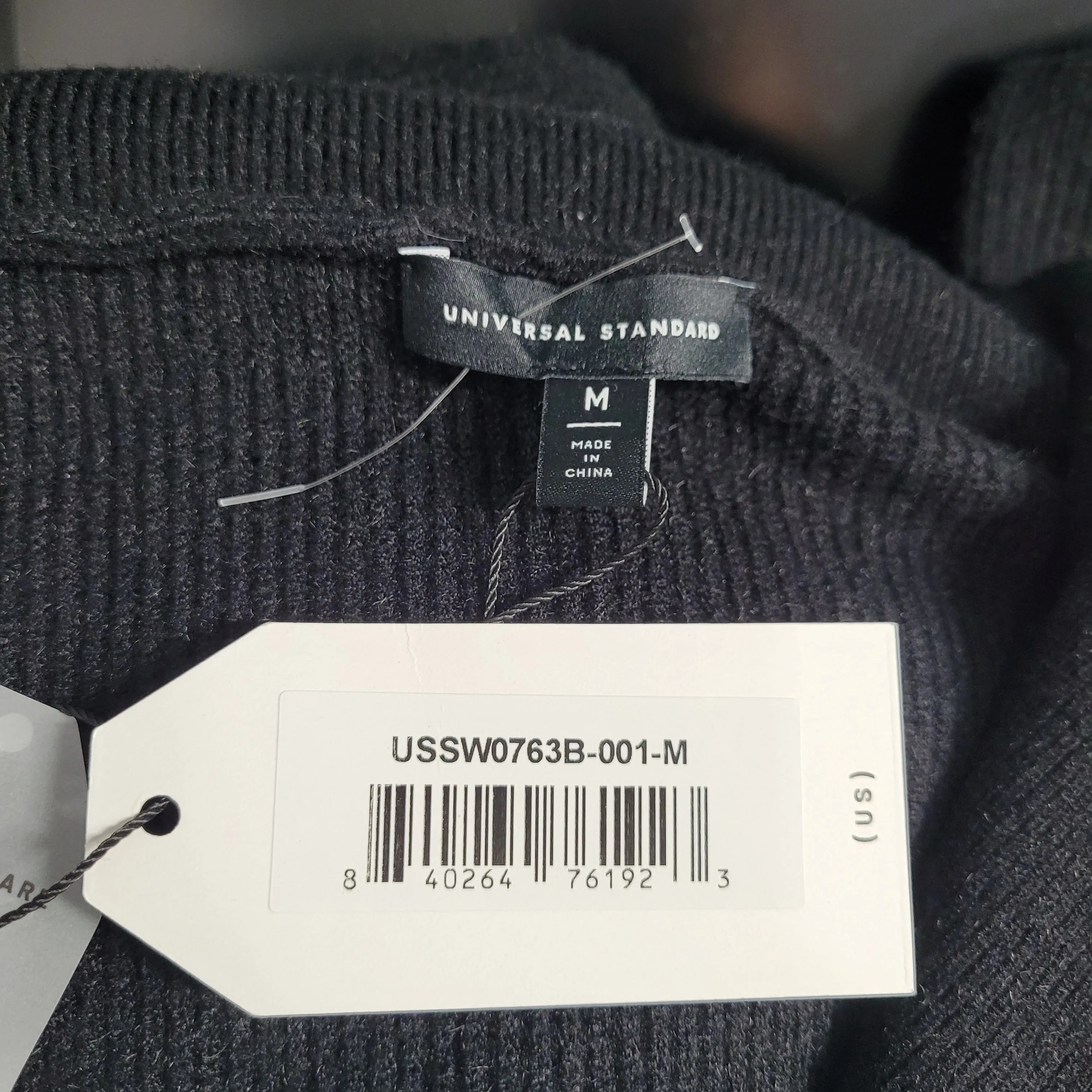 Universal Standard  Blanket Half-Zip Sweater Black Size M