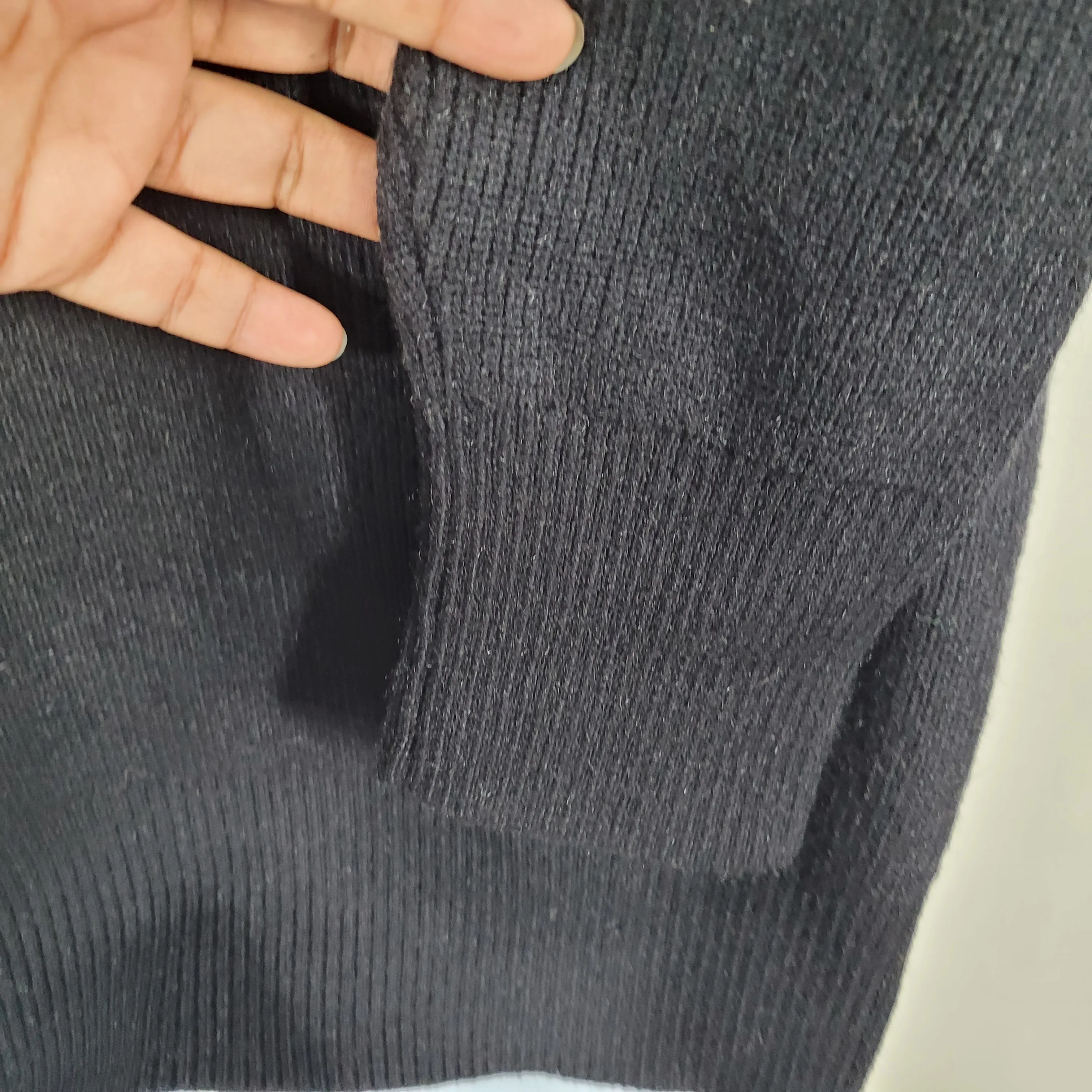 Universal Standard  Blanket Half-Zip Sweater Black Size M