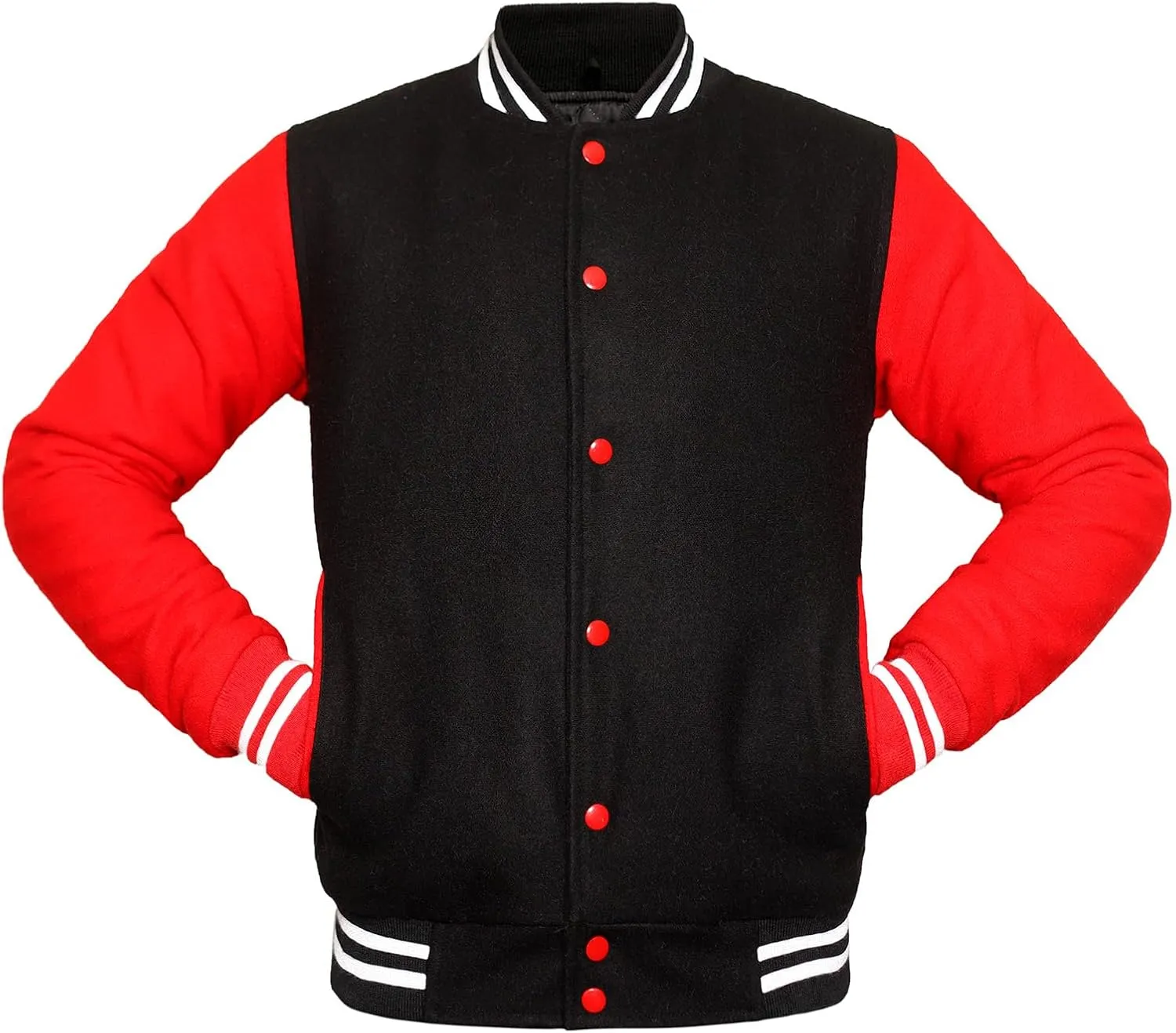 Varsity Jacket Men/Unisex Letterman Jacket | College Baseball High School Bomber Wool/Fleece/Leather Jacket