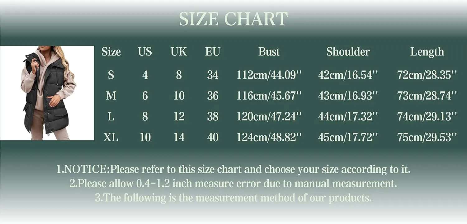 Vest Top Padded Coat Quilted Padded Jacket for Wowomen with Hood Puffer Jacket Windbreaker Quilted Coat Winter Soft