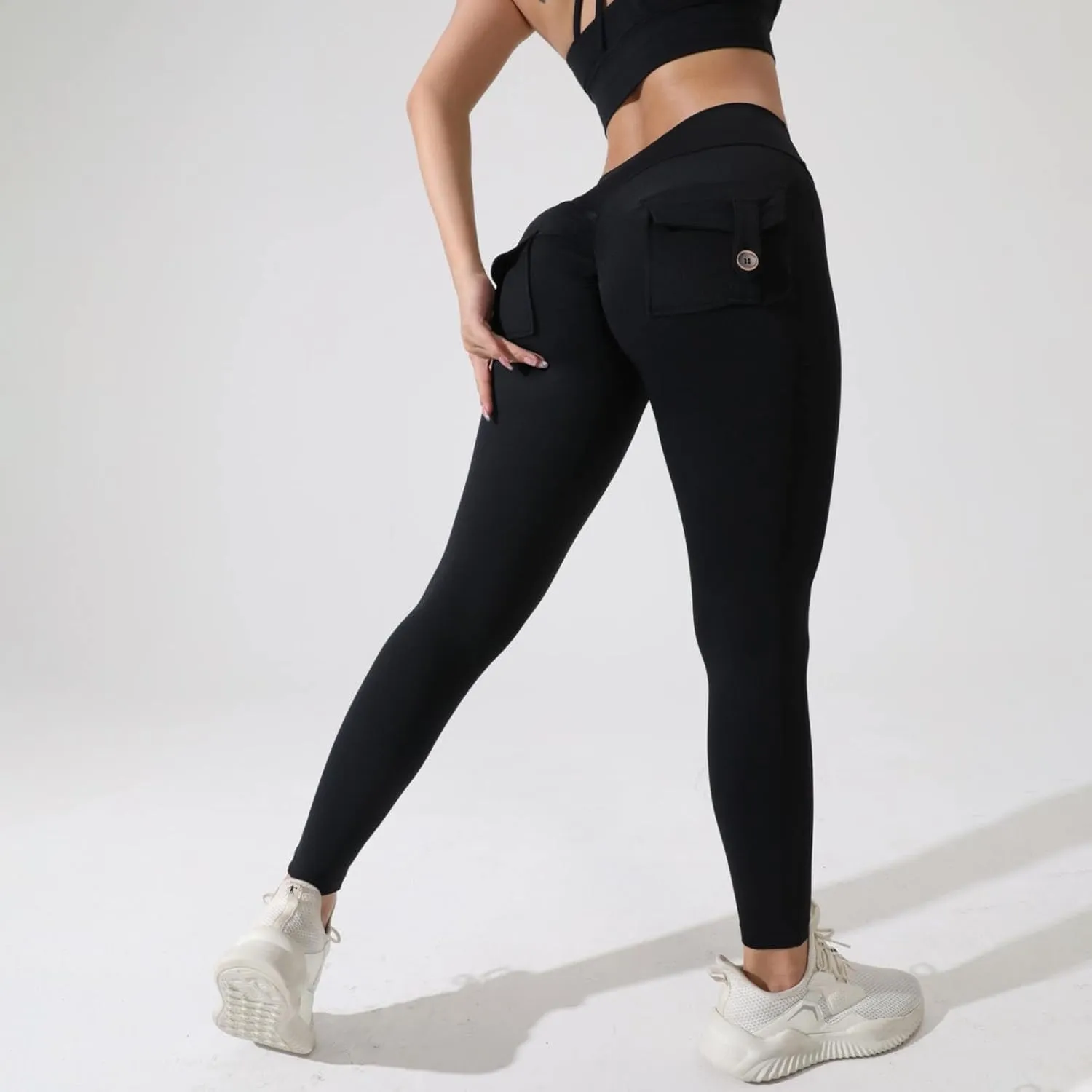 Wide Leg Pants Woman Yoga Fit High Waisted Sweatpants Soft Flare Leggings Athletic Tummy Control Trouser Cargo Pant