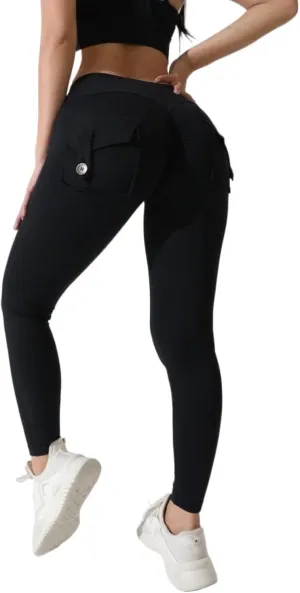 Wide Leg Pants Woman Yoga Fit High Waisted Sweatpants Soft Flare Leggings Athletic Tummy Control Trouser Cargo Pant
