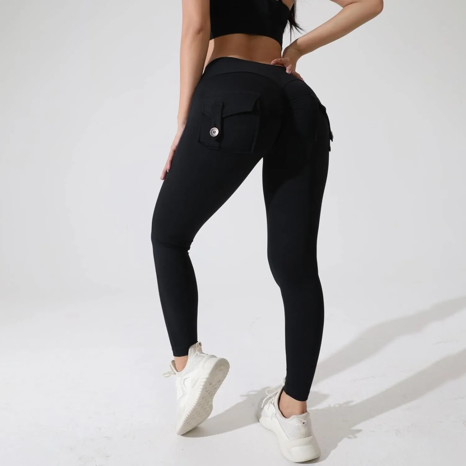 Wide Leg Pants Woman Yoga Fit High Waisted Sweatpants Soft Flare Leggings Athletic Tummy Control Trouser Cargo Pant