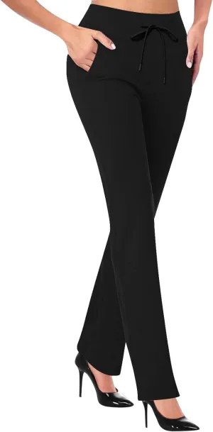 Womans Dress Pants Formal Work Trousers High Waist Slim Fit Casual Yoga Pants Stretchy Skinny Business Office Pant
