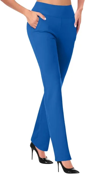 Womans Dress Pants Formal Work Trousers High Waist Slim Fit Casual Yoga Pants Stretchy Skinny Business Office Pant