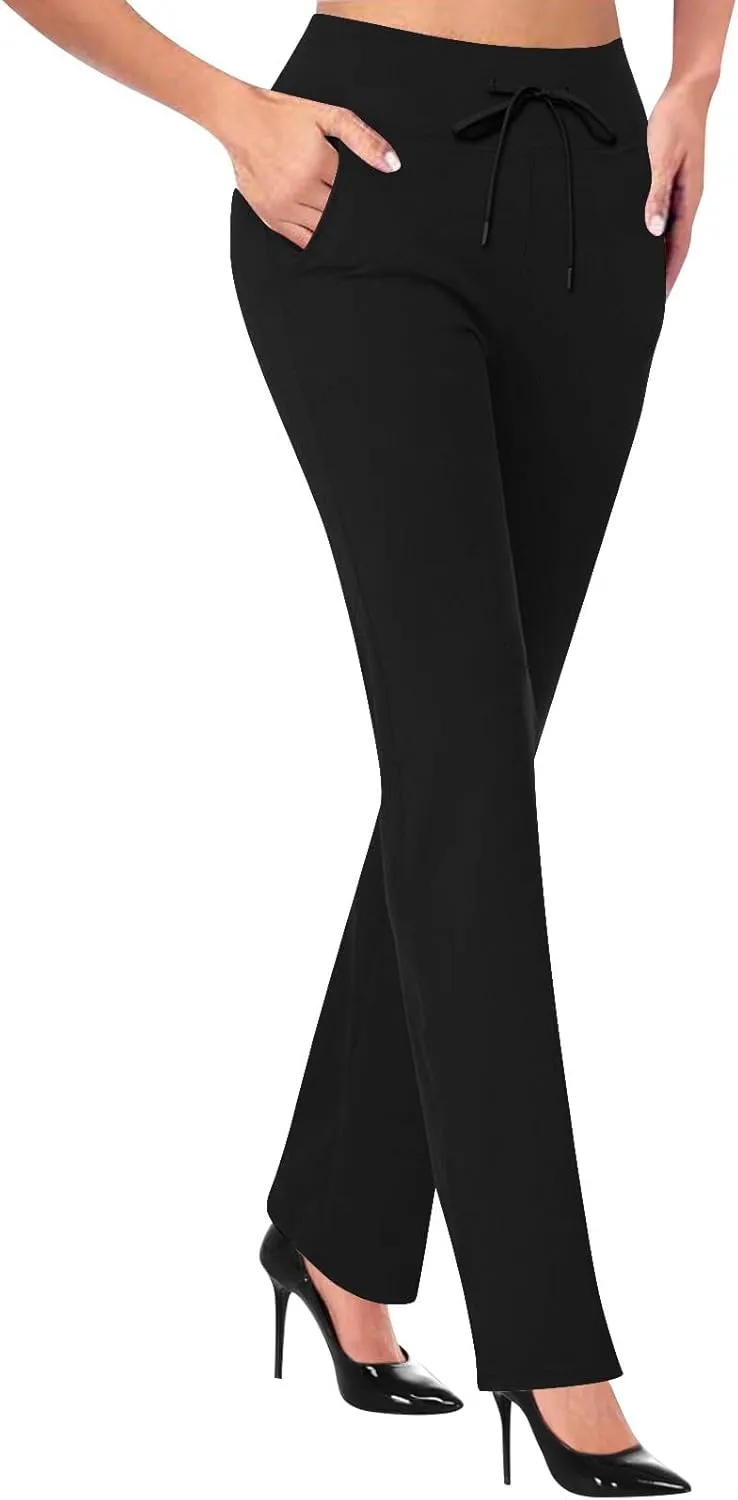 Womans Dress Pants Formal Work Trousers High Waist Slim Fit Casual Yoga Pants Stretchy Skinny Business Office Pant