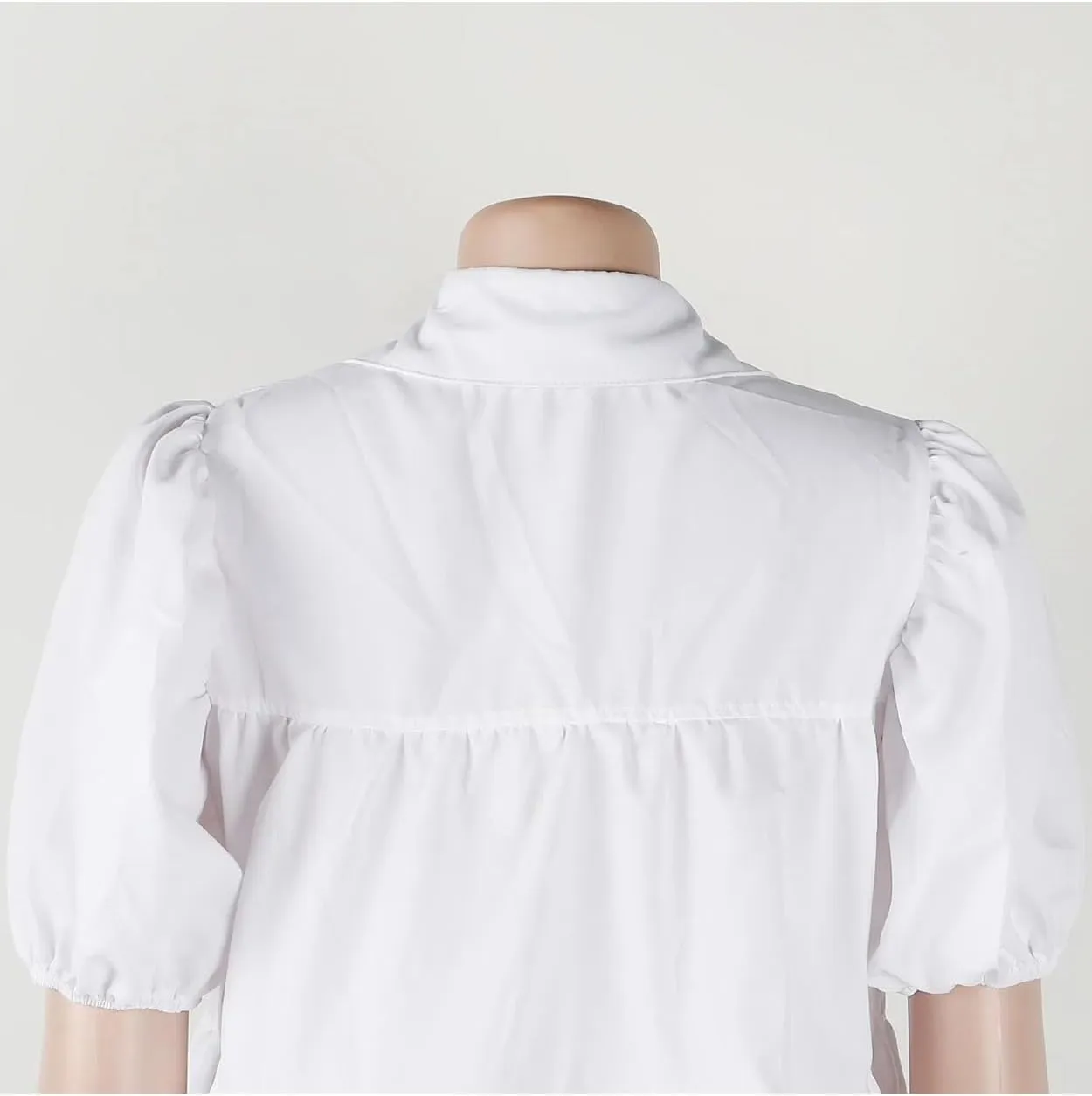 Women Casual Dresses Summer Short Sleeve Button Down Solid Midi Patchwork Dress