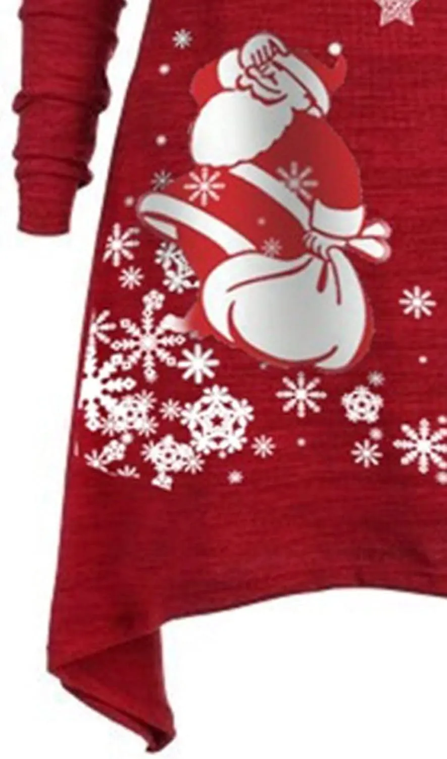 Women Dresses Christmas Printed Casual Full Sleeve Foldover Off The Shoulder Pleated Collar Drawstring Dress Plus Size