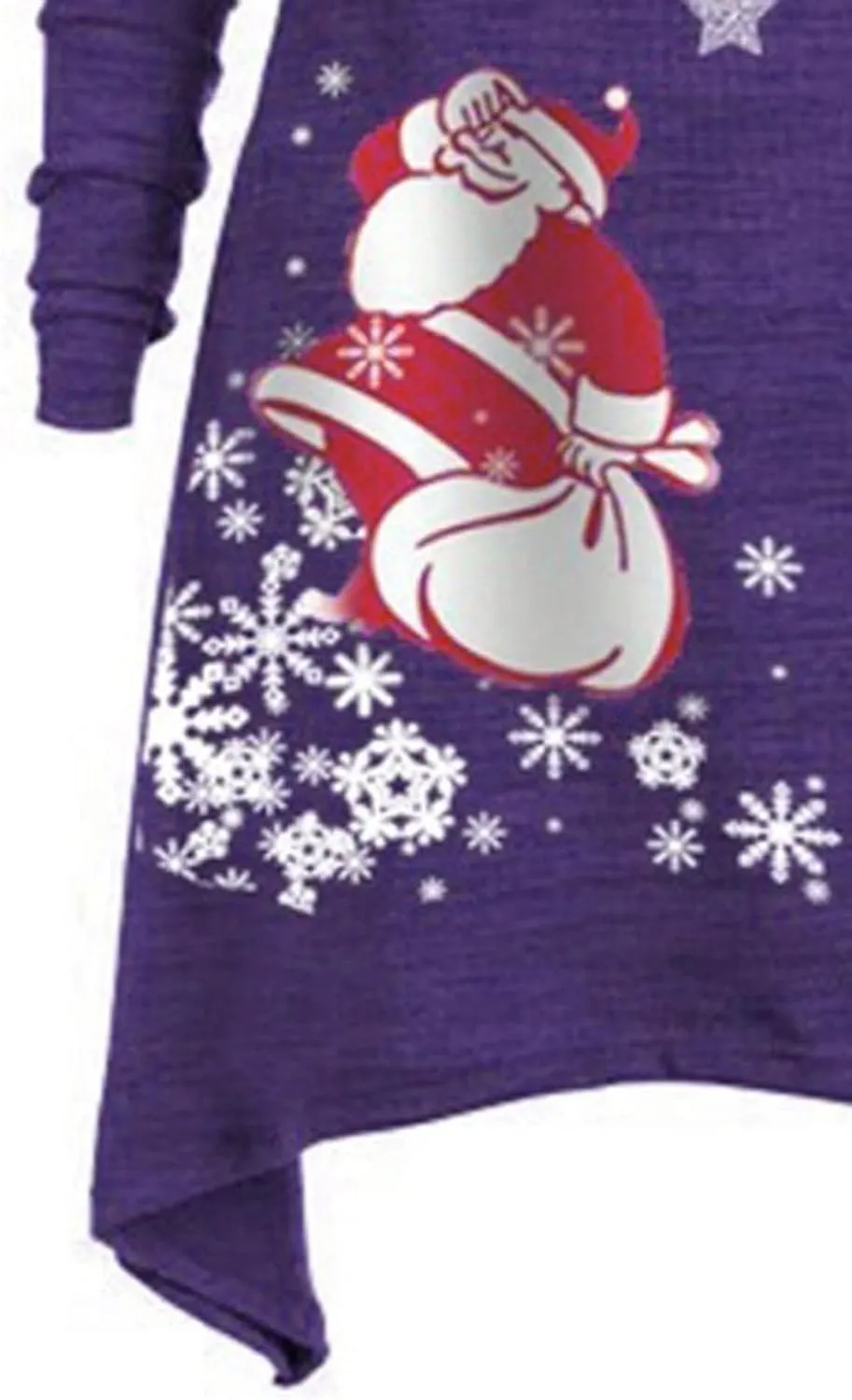 Women Dresses Christmas Printed Casual Full Sleeve Foldover Off The Shoulder Pleated Collar Drawstring Dress Plus Size